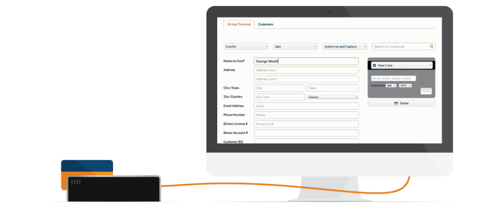 Virtual-Terminal POS System